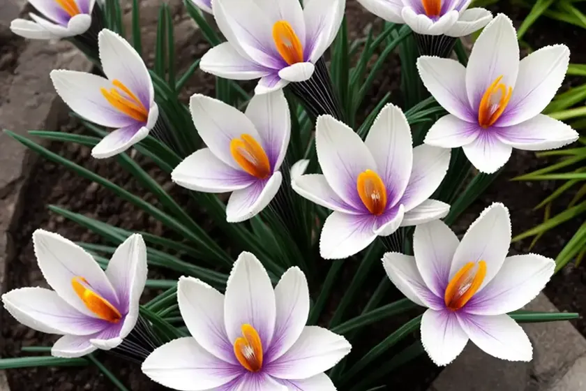 Crocus chrysanthus ‘herald’ (snow crocus) — photo 3
