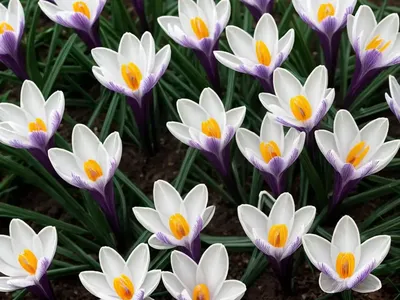 Crocus Chrysanthus ‘Prins Claus’ (Snow Crocus)