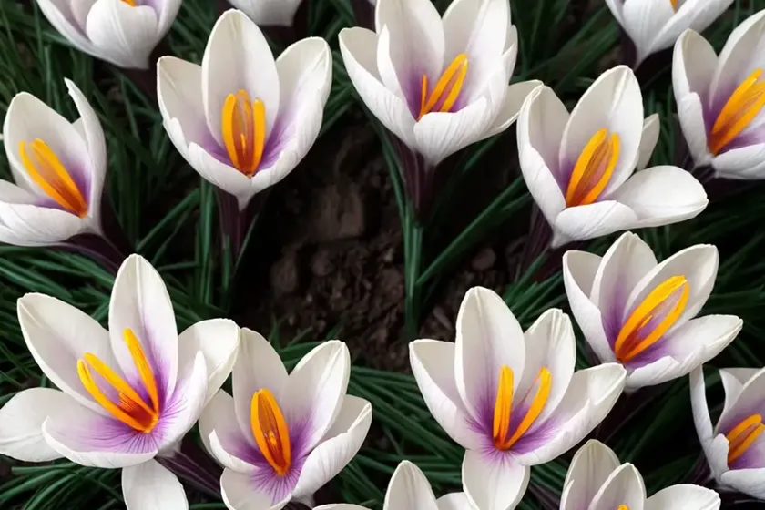 Crocus chrysanthus ‘romance’ (snow crocus) — photo 2