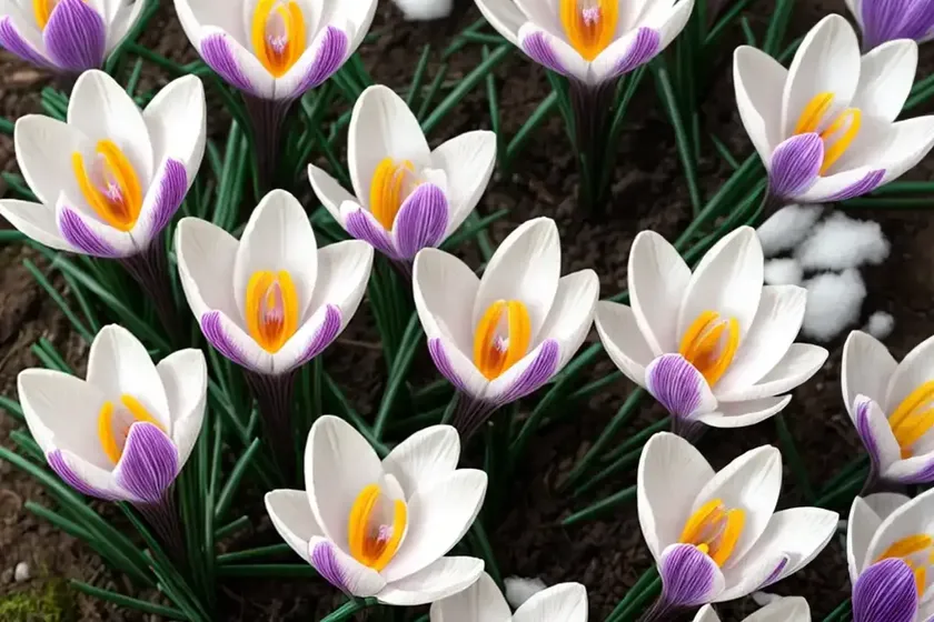 Crocus chrysanthus ‘romance’ (snow crocus) — photo 3