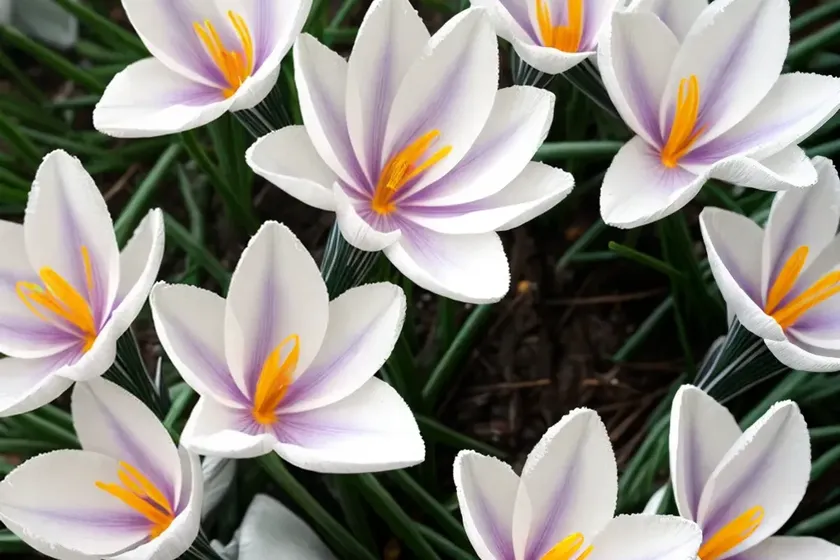 Crocus chrysanthus ‘snow bunting’ (snow crocus) — photo 2