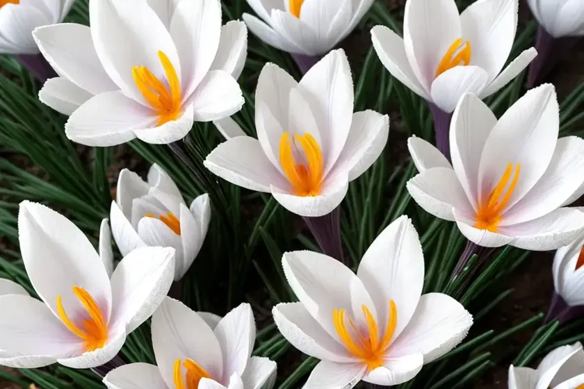 Crocus chrysanthus ‘snow bunting’ (snow crocus) — photo 3