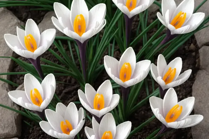 Crocus chrysanthus ‘zwanenburg bronze’ (snow crocus) — photo 3
