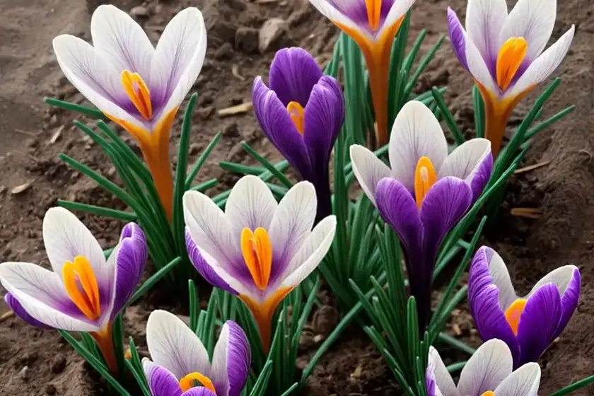 Crocus pulchellus (autumn crocus)