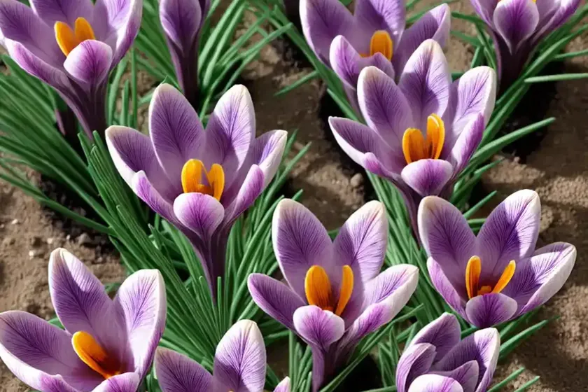 Crocus vernus ‘king of the striped’ (dutch crocus) — photo 3