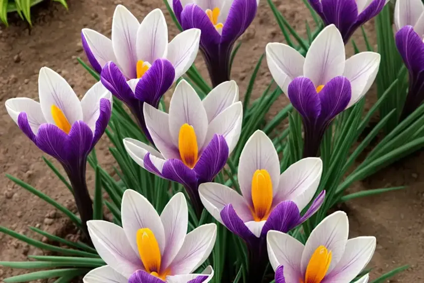 Crocus vernus ‘vanguard’ (dutch crocus)