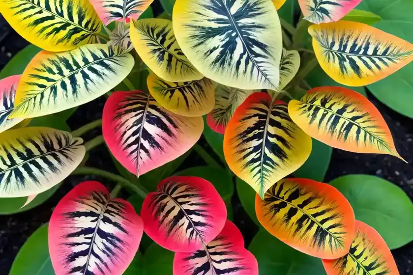 Croton ‘Picasso’s Paintbrush’ (Croton Variegatum ‘Picasso’s Paintbrush’) — photo 2