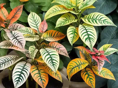 Croton ‘Picasso’s Paintbrush’ (Croton Variegatum ‘Picasso’s Paintbrush’)