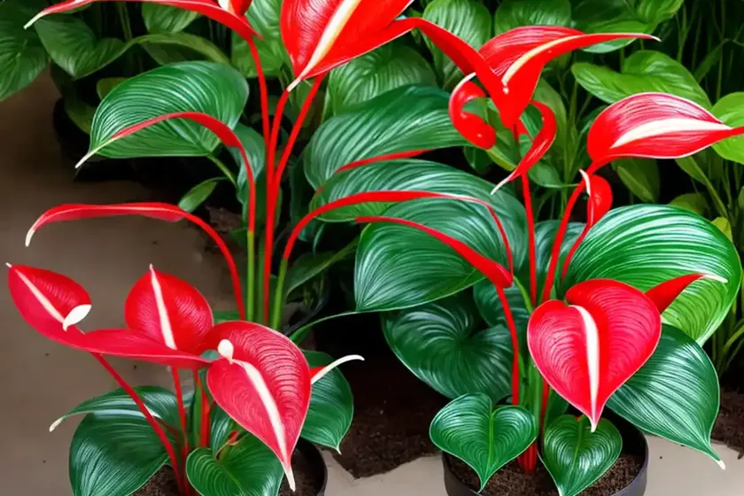 Crystal anthurium (anthurium crystallinum) — photo 3