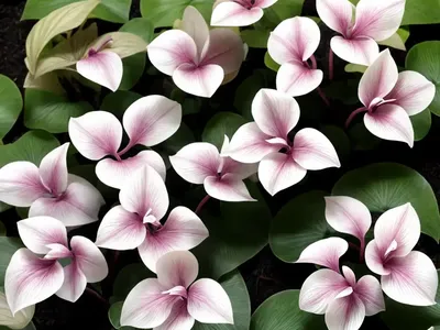 Cyclamen Hederifolium Var. Hederifolium F. Albiflorum (Ivy-Leaved Cyclamen)