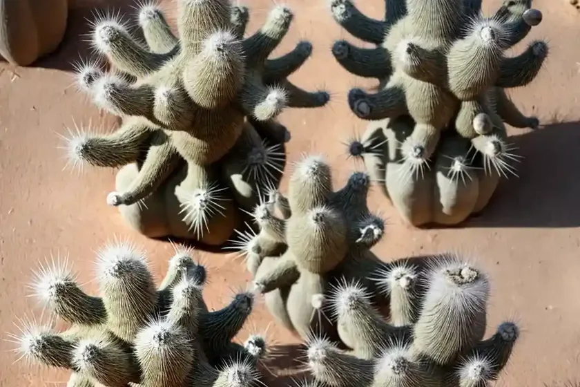 Cylindropuntia echinocarpa (silver cholla)