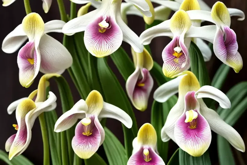 Cypripedium guttatum (spotted lady’s slipper orchid)
