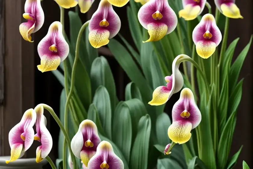 Cypripedium tibeticum (tibetan lady’s slipper orchid) — photo 2