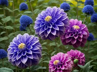 Dahlia ‘Blue Bell’)