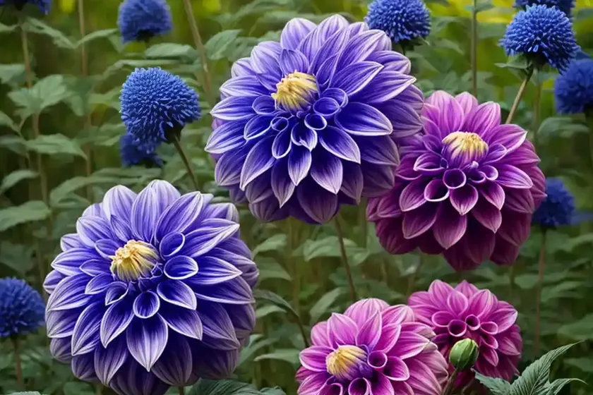 Dahlia ‘Blue Bell’)