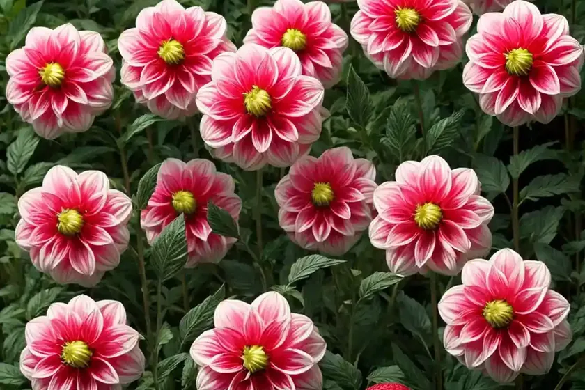 Dahlia ‘strawberry ice’) — photo 2