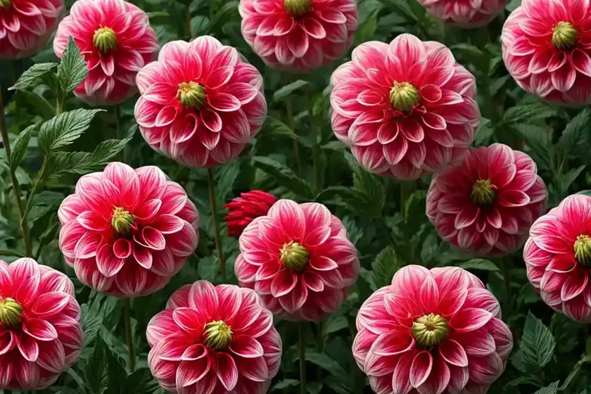 Dahlia ‘strawberry ice’) — photo 3