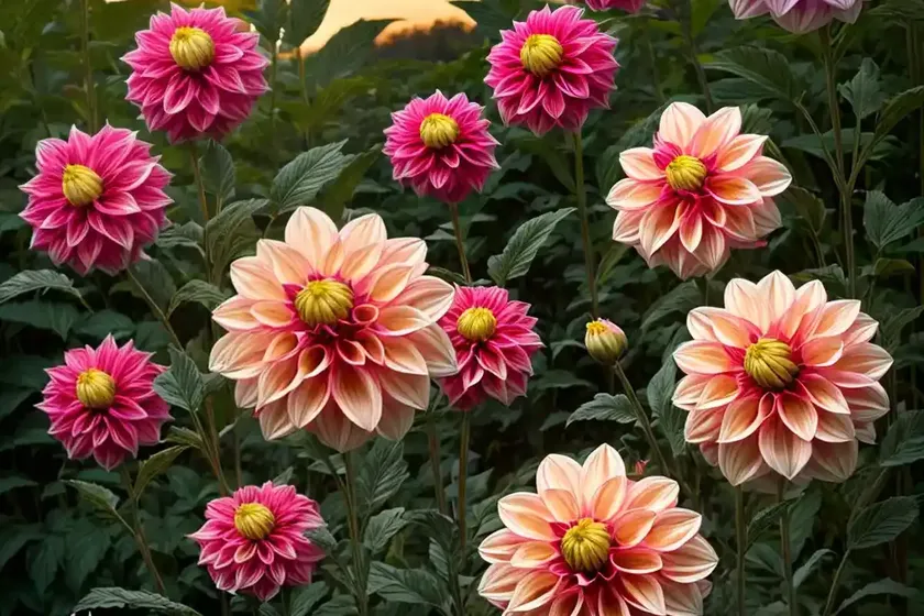 Dahlia ‘tahiti sunrise’) — photo 2
