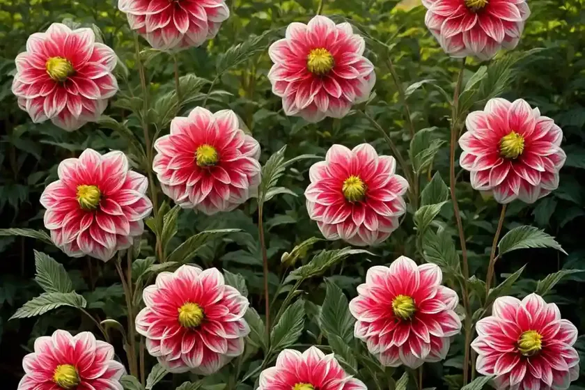 Dahlia ‘tartan’) — photo 2