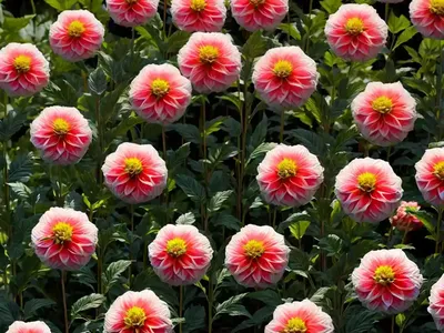 Dahlia ‘Tartan’)