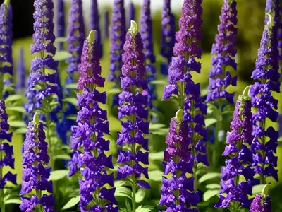 Delphinium Elatum ‘Million Dollar Sky’ (Candle Larkspur)
