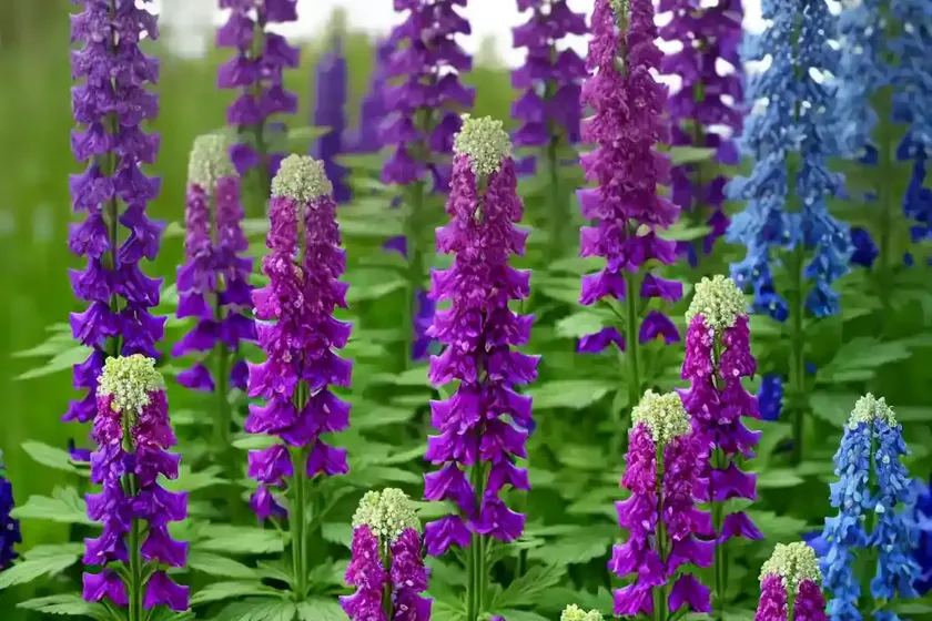 Delphinium elatum ‘sweethearts’ (candle larkspur) — photo 2