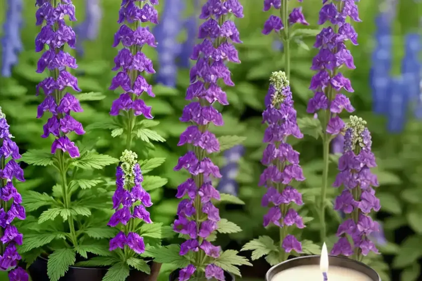 Delphinium elatum ‘sweethearts’ (candle larkspur) — photo 3