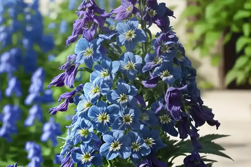 Delphinium grandiflorum ‘delfix blue’) — photo 3