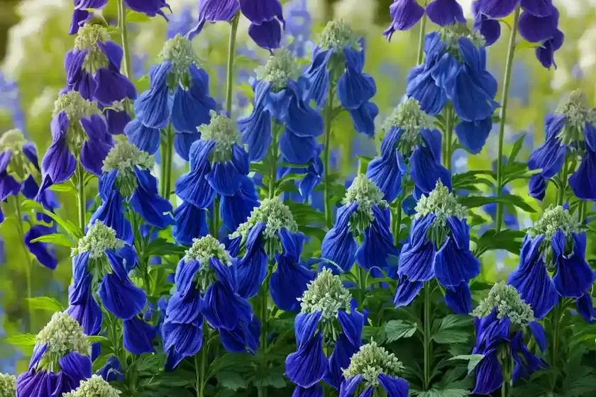 Delphinium grandiflorum ‘summer cloud’) — photo 2