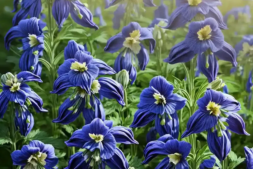 Delphinium grandiflorum ‘summer nights’) — photo 3