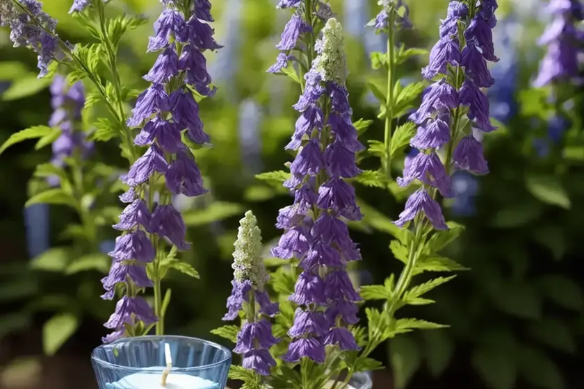 Delphinium king arthur group (candle larkspur) — photo 3