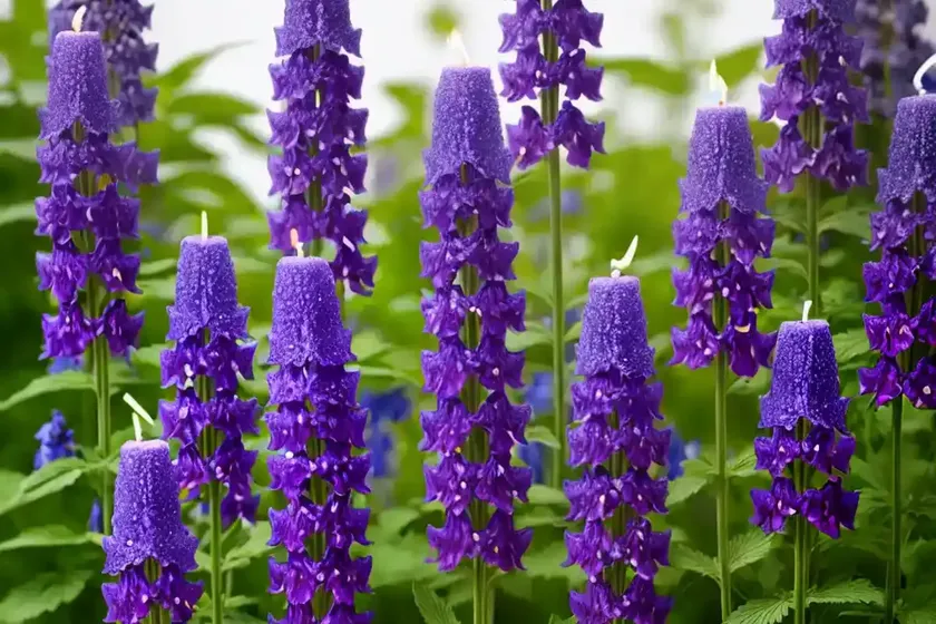 Delphinium ‘magic fountain lavender’ (candle larkspur)