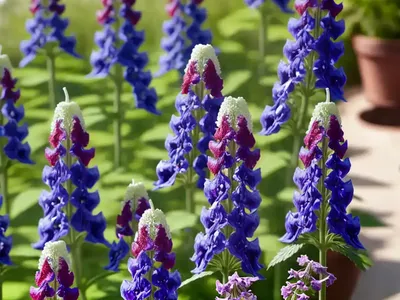 Delphinium New Zealand ‘Stars’ (Candle Larkspur)