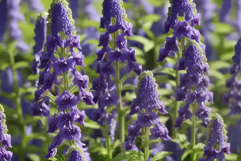 Delphinium tricorne (dwarf larkspur) — photo 2
