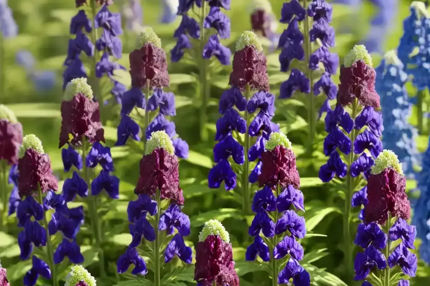 Delphinium tricorne (dwarf larkspur) — photo 3