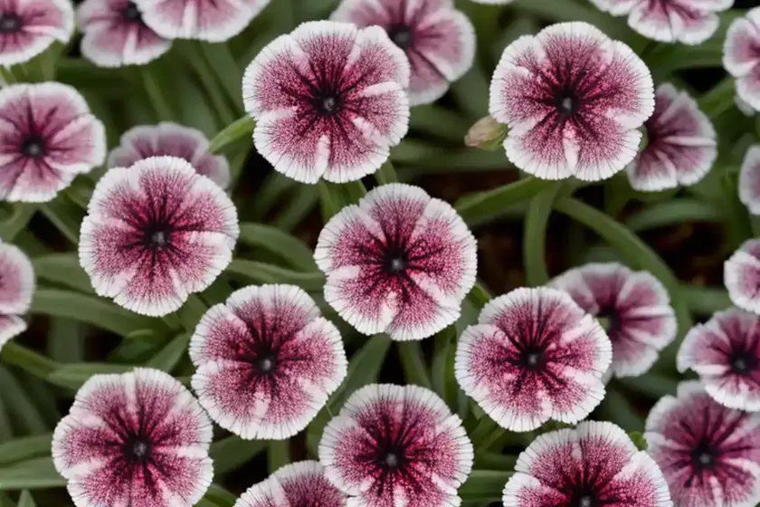 Dianthus barbatus ‘auricula eyed mixed’ (sweet william) — photo 2