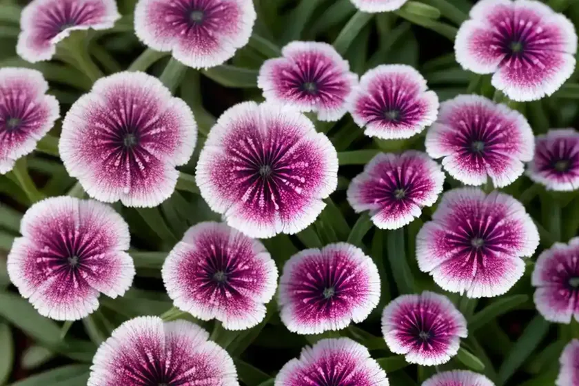 Dianthus barbatus ‘auricula eyed mixed’ (sweet william) — photo 3