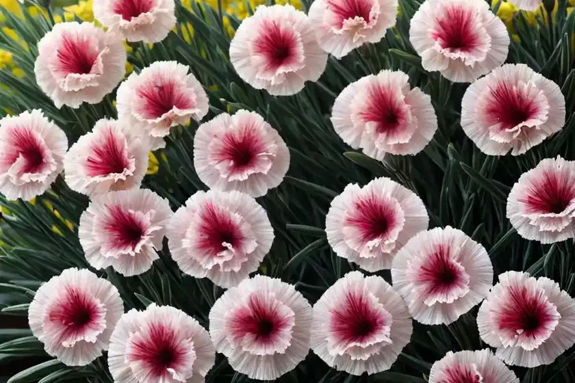 Dianthus promotional hello yellow (border carnation) — photo 2