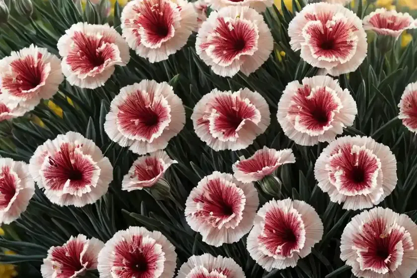 Dianthus promotional hello yellow (border carnation) — photo 3