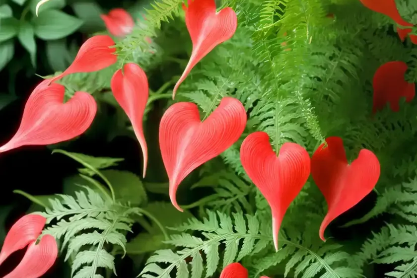 Dicentra ‘burning hearts’ (fern-leaf bleeding heart) — photo 2