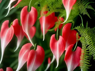 Dicentra ‘Burning Hearts’ (Fern-Leaf Bleeding Heart)
