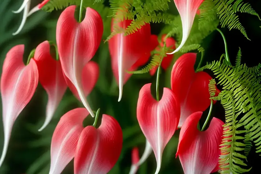 Dicentra ‘burning hearts’ (fern-leaf bleeding heart)