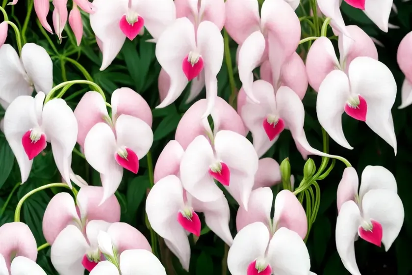 Dicentra spectabilis ‘white gold’ (bleeding heart) — photo 2