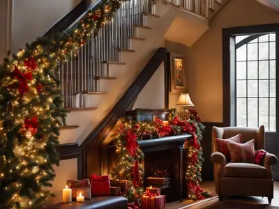 DIY Christmas Garlands: Ideas for Mantels, Stairs and Doors