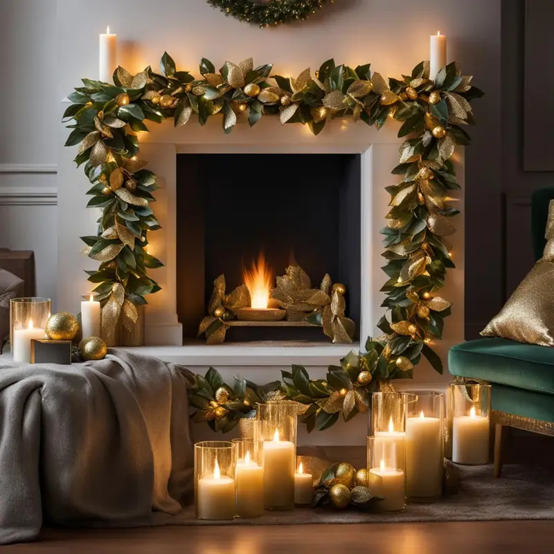 Sparkling magnolia garland