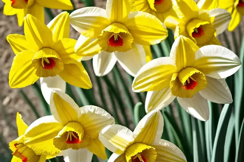 Double Daffodil (Narcissus ‘Tahiti’) — photo 2