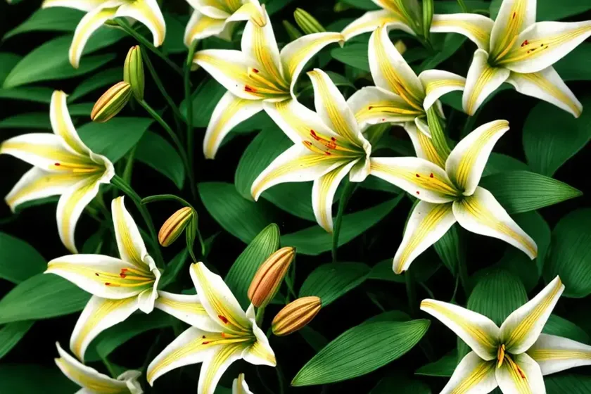 Dwarf asiatic hybrid lilies ‘� pixie series)