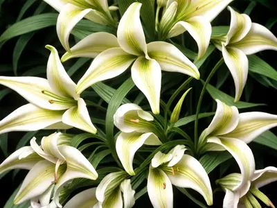 Dwarf Asiatic Lily (Lilium ‘Ivory Pixie’)