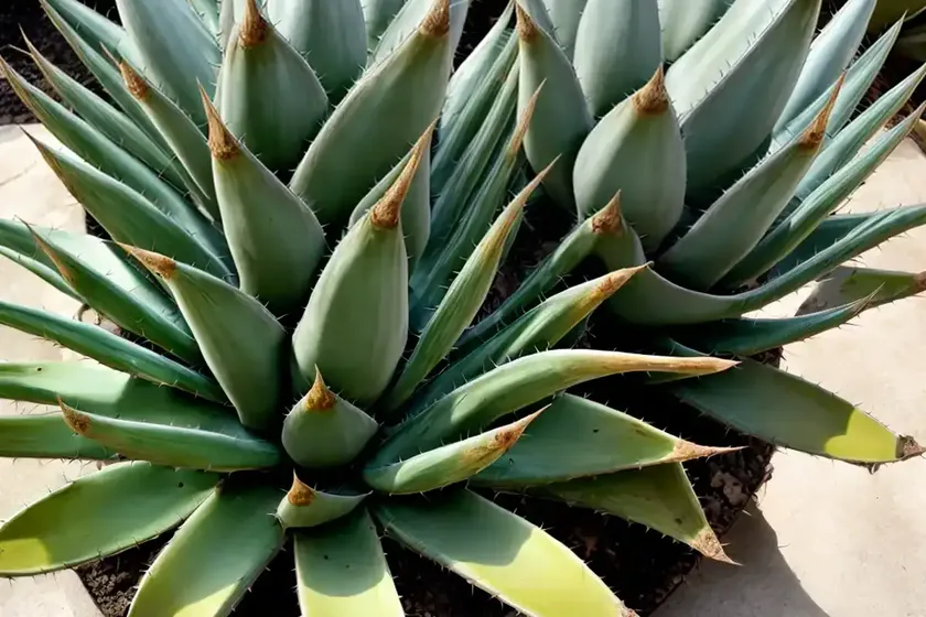 Dwarf century plant (agave desmettiana) — photo 3