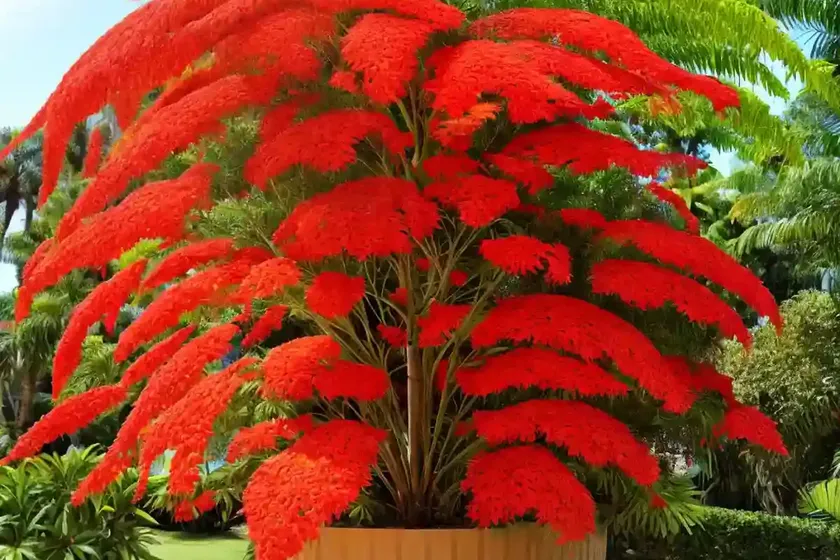Dwarf poinciana (caesalpinia pulcherrima) — photo 3